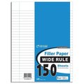 Top Flight Filler Paper, 1012 in x 8 in, White 4314208